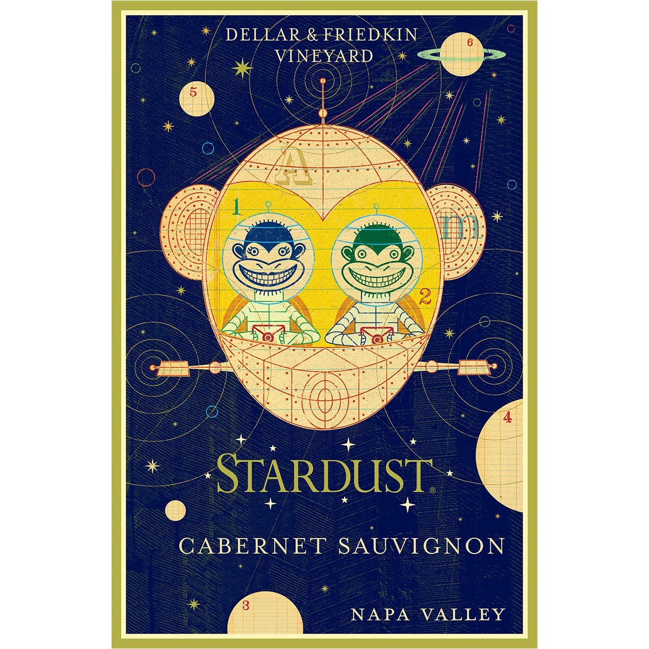 Stardust wine label