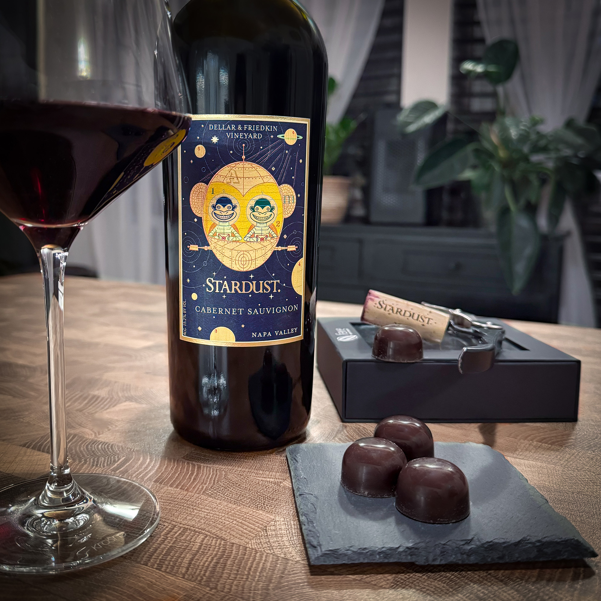 A Divine Duo: Stardust Cabernet Sauvignon and Dandelion’s Sea Salt Caramels